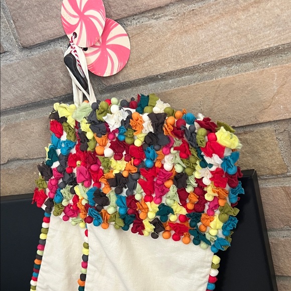 Crate&Barrel Multicolor Holiday Stockings - Picture 3 of 5